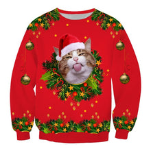 Load image into Gallery viewer, Ugly Christmas Sweater Men Women Holiday Party Hoodie Sweatshirt 2019 Autumn Crewneck Long Sleeve 3D Print Sweaters Jumpers Tops