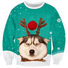 Load image into Gallery viewer, Ugly Christmas Sweater Men Women Holiday Party Hoodie Sweatshirt 2019 Autumn Crewneck Long Sleeve 3D Print Sweaters Jumpers Tops