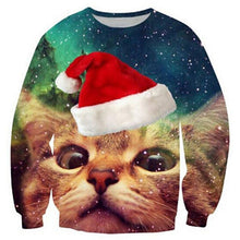 Load image into Gallery viewer, Ugly Christmas Sweater Men Women Holiday Party Hoodie Sweatshirt 2019 Autumn Crewneck Long Sleeve 3D Print Sweaters Jumpers Tops