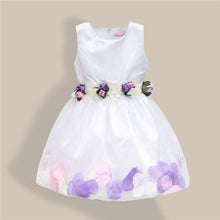 Load image into Gallery viewer, Kids Infant Girls Flower Petals Dress Children Bridesmaid Toddler Elegant Dress Pageant Wedding Bridal Tulle Formal Party Dress