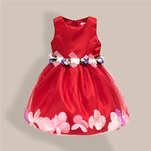 Load image into Gallery viewer, Kids Infant Girls Flower Petals Dress Children Bridesmaid Toddler Elegant Dress Pageant Wedding Bridal Tulle Formal Party Dress