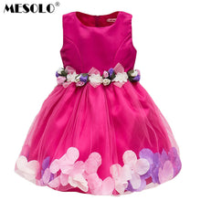 Load image into Gallery viewer, Kids Infant Girls Flower Petals Dress Children Bridesmaid Toddler Elegant Dress Pageant Wedding Bridal Tulle Formal Party Dress