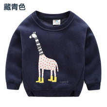 Load image into Gallery viewer, 2018 Autumn Winter Warm 2-10 Years Old Children Long Sleeve Cartoon Animal Print Kids School Baby Handsome Boy Fleece Sweatshirt