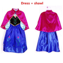 Load image into Gallery viewer, Girls elsa dress new snow queen costumes for kids cosplay dresses princess disfraz carnaval vestido de festa infantil congelados
