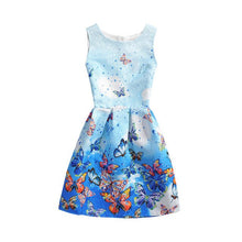 Load image into Gallery viewer, 2019 New Girls Dresses for Girls Vestidos Princess Teenagers Party Dress Summer Butterfly Dress Children Costume Kids Clothes