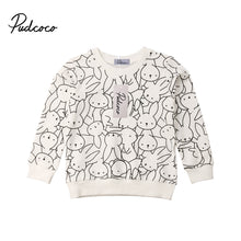 Load image into Gallery viewer, 2019 Toddler Kid Baby Girl Bunny Print Hoodies Sweatshirts Clothes Infant Baby Girl Pullover Hoodies Outfit 1-7Y