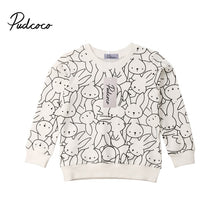 Load image into Gallery viewer, 2019 Toddler Kid Baby Girl Bunny Print Hoodies Sweatshirts Clothes Infant Baby Girl Pullover Hoodies Outfit 1-7Y